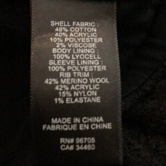 REBECCA TAYLOR Black Bomber Style Jacket, Ruffle Peplum, 6 - Picture 7 of 7